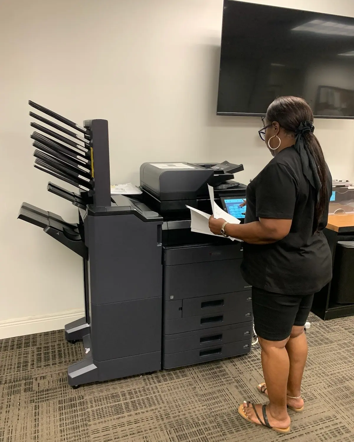 South Florida copier checked for recurring paper feed problems