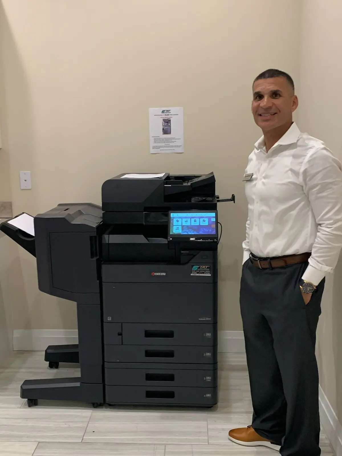 Kyocera multifunction printer configured for office scan workflows
