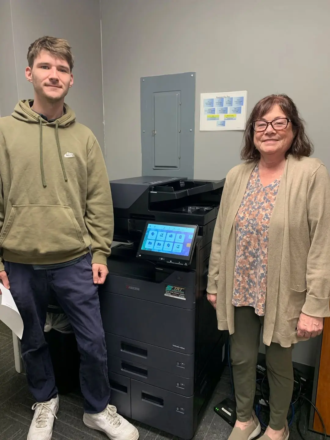 Networked commercial copier in a South Florida office